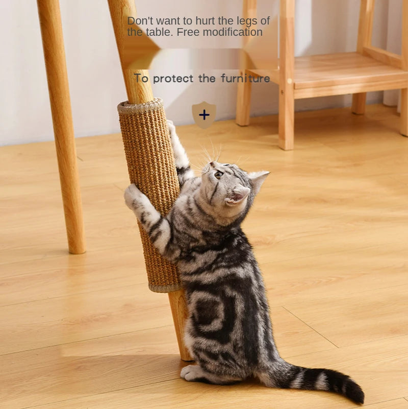 Alfombra Rascadora de Sisal para Gatos — Protector de Muebles y Afila Uñas