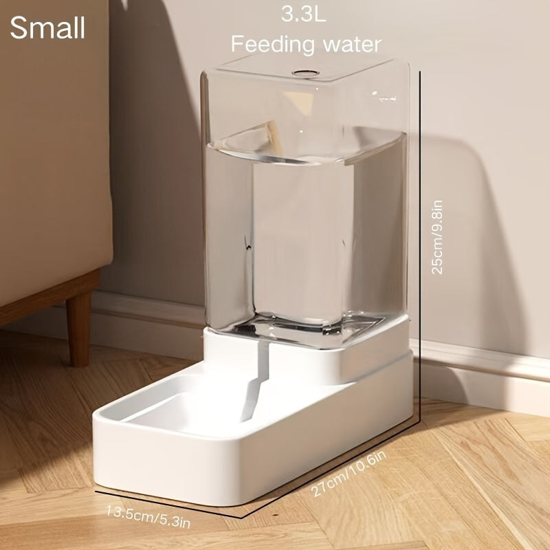 Alimentador Automático + Bebedero Para Perros y Gatos — Sin Pilas, Rellenado Fácil