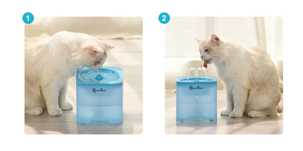 Fuente de agua automática para gatos y perros 2L 💧 — Bebedero inteligente con filtro y bomba silenciosa
