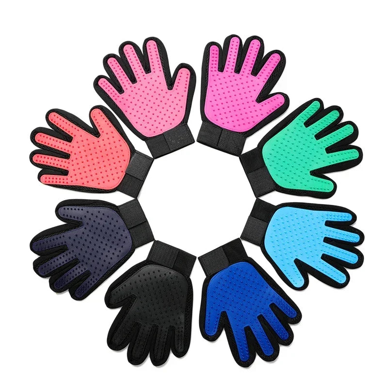 Guantes de Aseo para Mascotas 🐶🐱 | Cepillo de Silicona para Perros y Gatos – Masaje, Limpieza y Quita Pelos