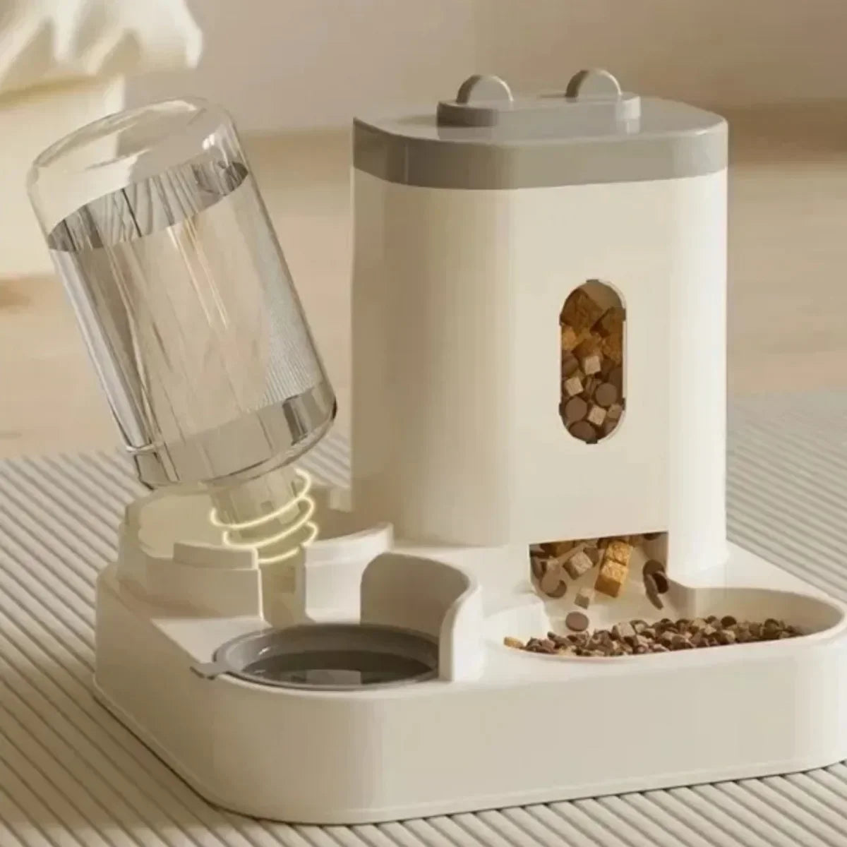 Comedero Automático para Perros y Gatos con Fuente de Agua – Gran Capacidad, Dispensador de Comida y Agua para Mascotas 🐶🐱