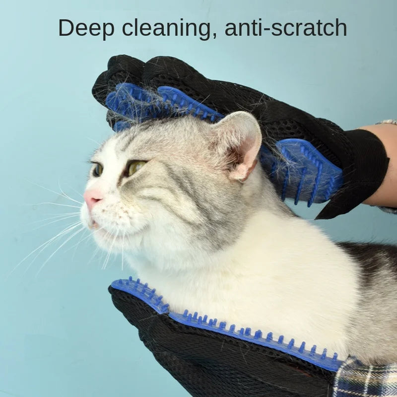Guantes de Aseo para Mascotas 🐶🐱 | Cepillo de Silicona para Perros y Gatos – Masaje, Limpieza y Quita Pelos