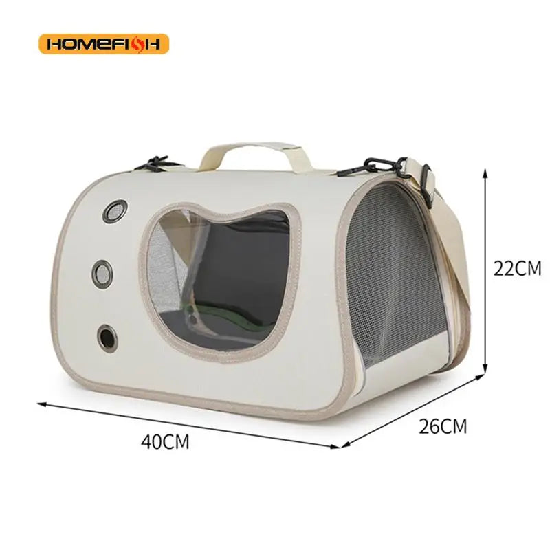 Portable carrier bag for cats and small dogs 🐾 | Foldable, breathable and comfortable for travel