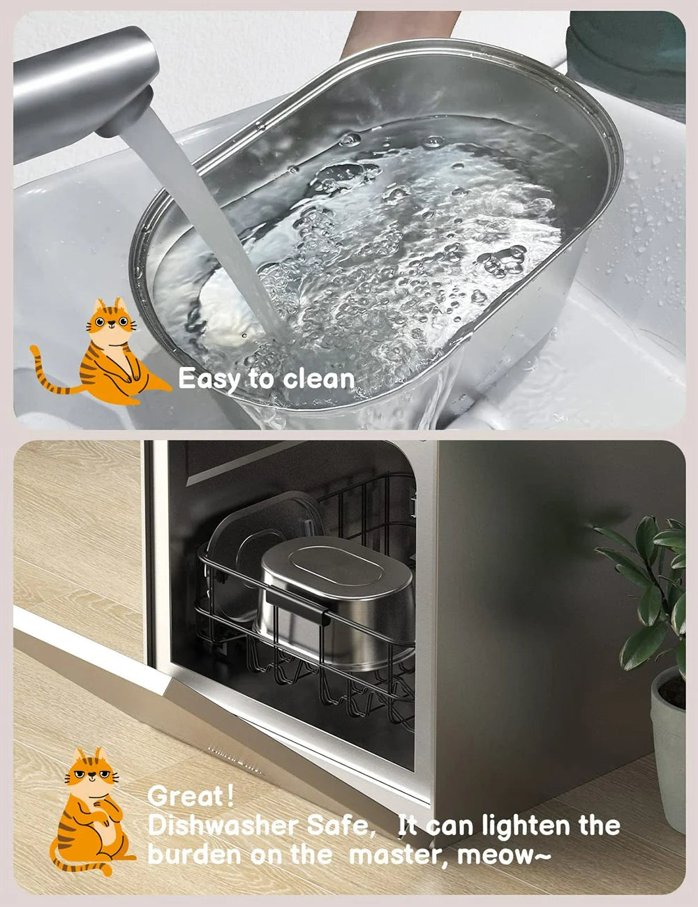 Fuente de agua inteligente para gatos y perros 🐱🐶 — Bebedero automático acero inoxidable 3,2 L