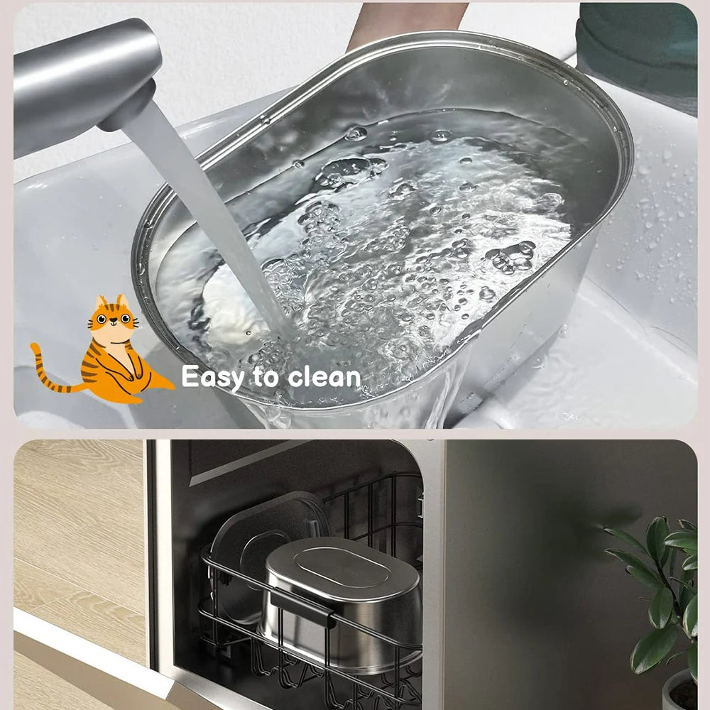 Fuente de agua inteligente para gatos y perros 🐱🐶 — Bebedero automático acero inoxidable 3,2 L