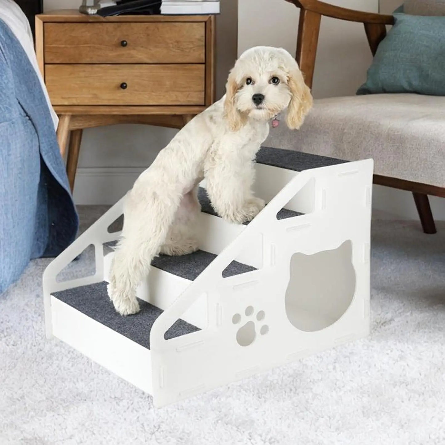 Portable and non-slip pet stairs — ramp for dogs and cats 🐶🐱