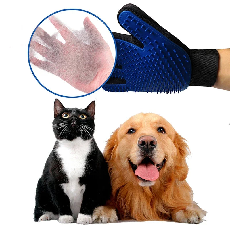 Guantes de Aseo para Mascotas 🐶🐱 | Cepillo de Silicona para Perros y Gatos – Masaje, Limpieza y Quita Pelos