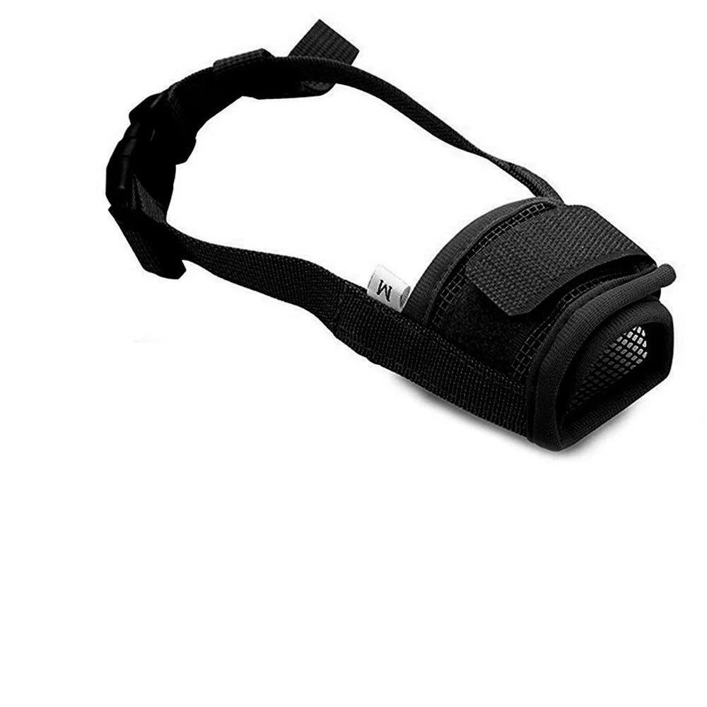 Bozal Antiladridos Ajustable para Perros — Malla Transpirable & Correas de Nylon (S–XXL) 🐶🔒