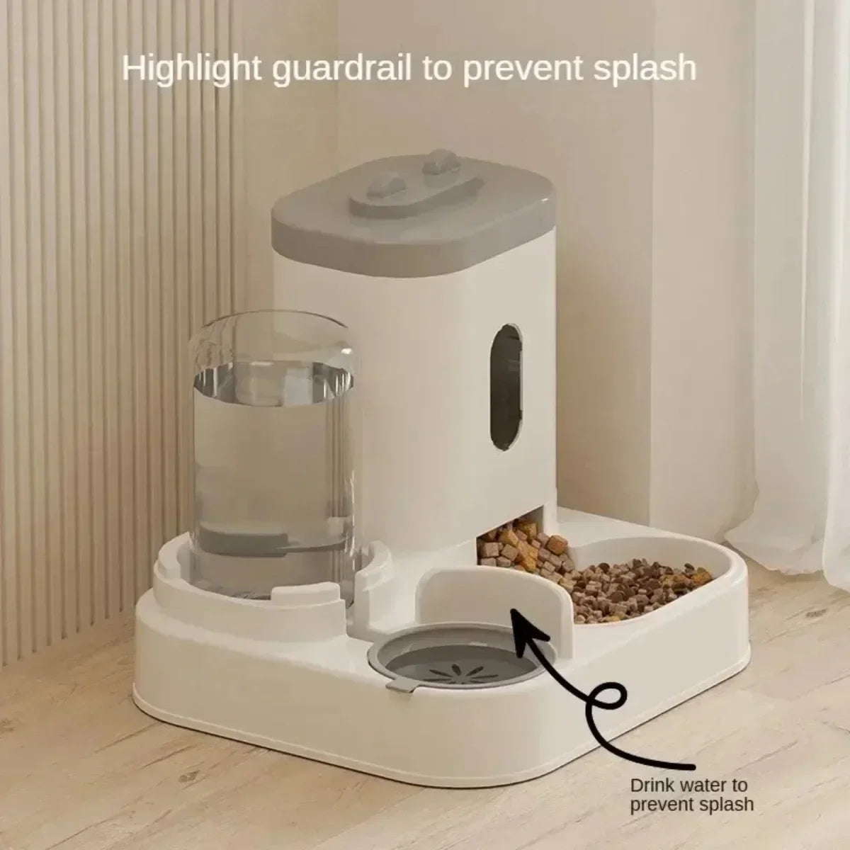 Comedero Automático para Perros y Gatos con Fuente de Agua – Gran Capacidad, Dispensador de Comida y Agua para Mascotas 🐶🐱