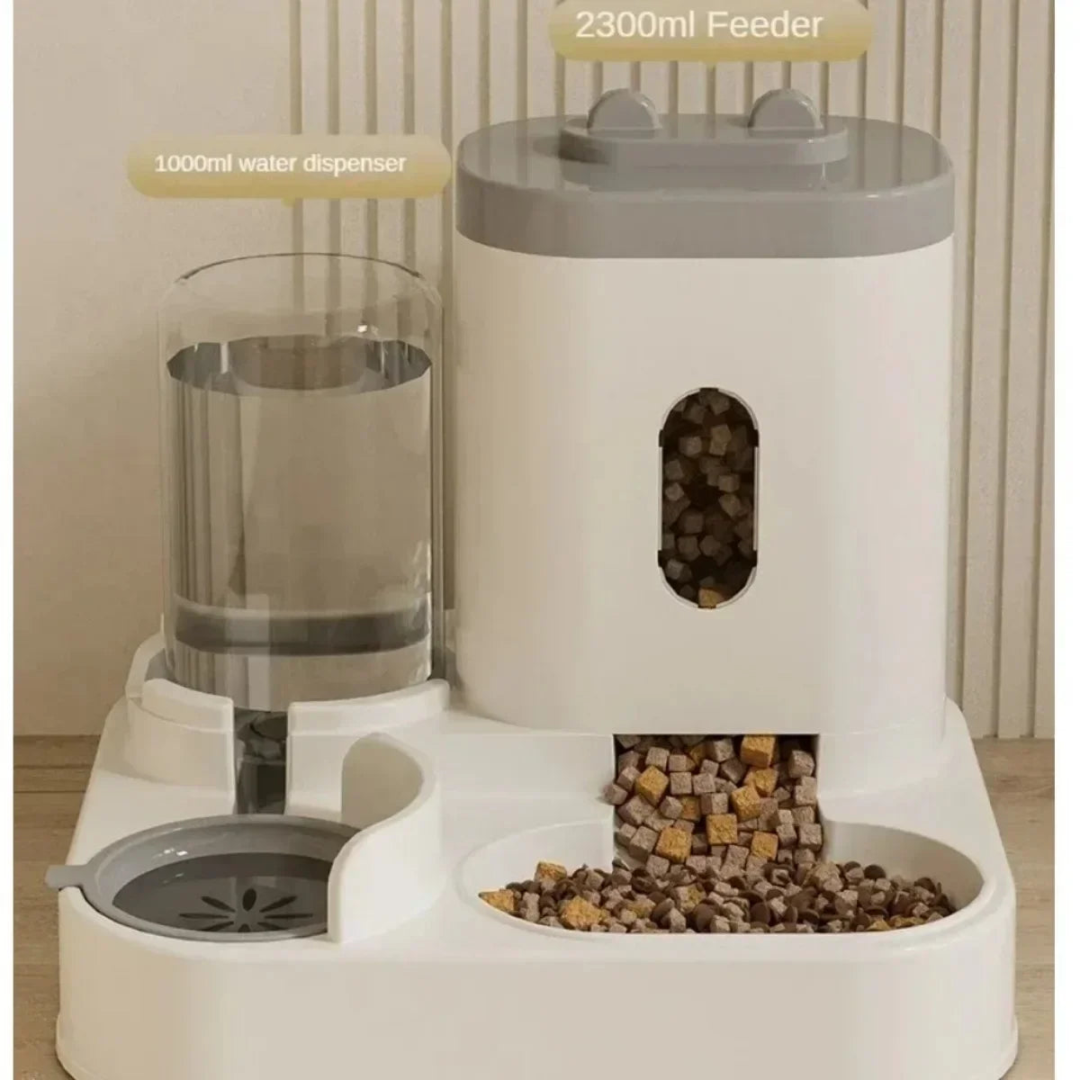 Comedero Automático para Perros y Gatos con Fuente de Agua – Gran Capacidad, Dispensador de Comida y Agua para Mascotas 🐶🐱