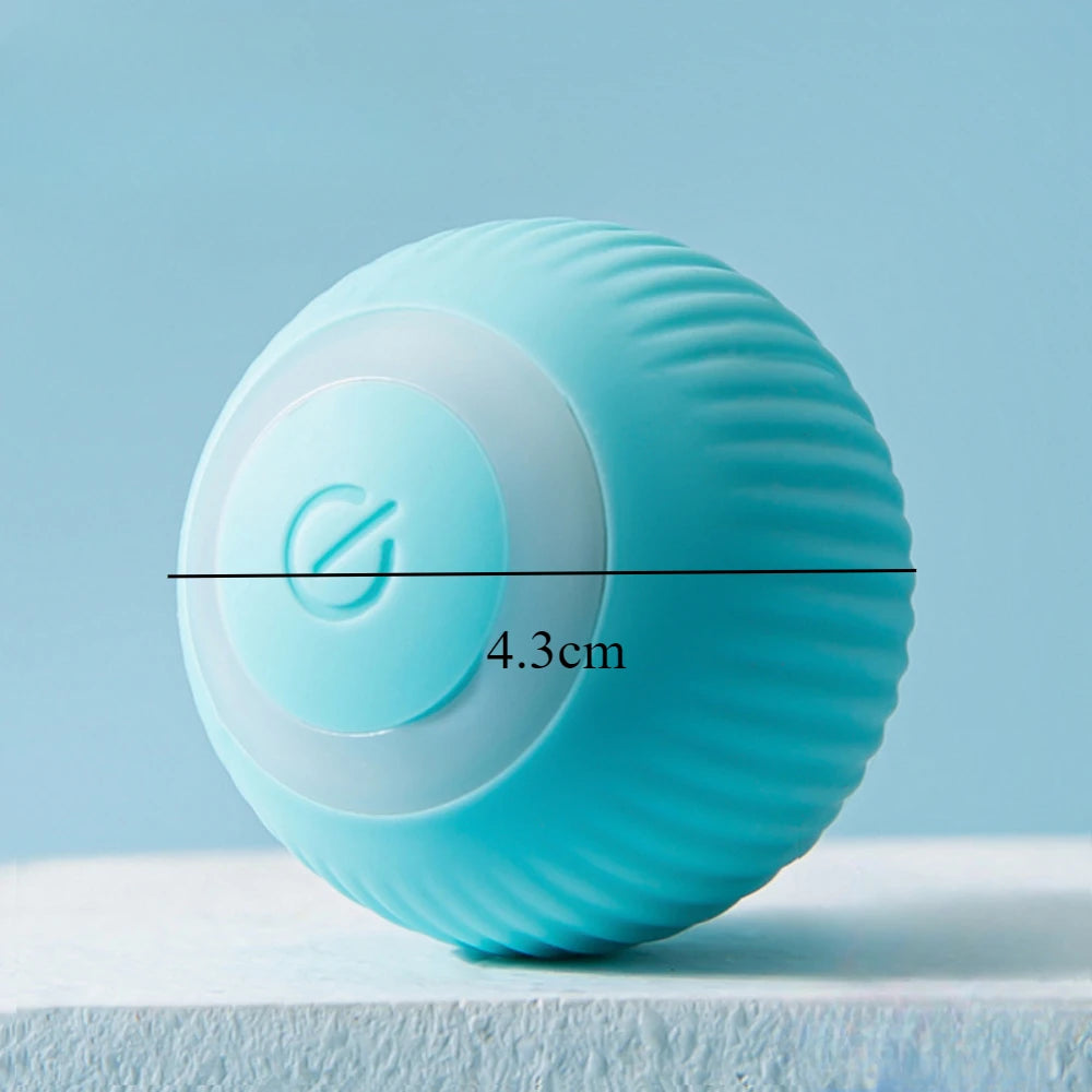 Bola interactiva automática para gatos — Juguete recargable Tipo-C, pelota rodante inteligente para interior