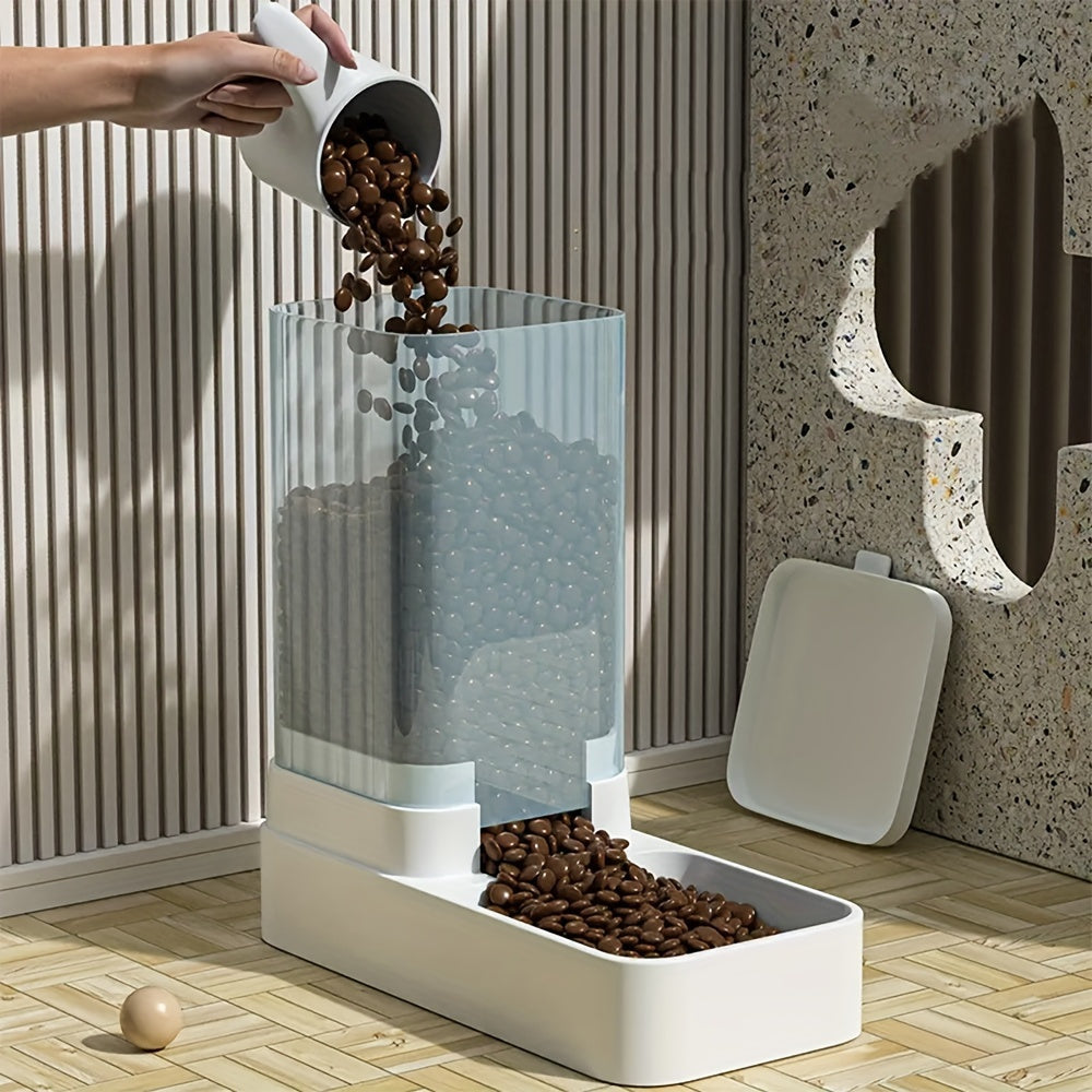 Alimentador Automático + Bebedero Para Perros y Gatos — Sin Pilas, Rellenado Fácil