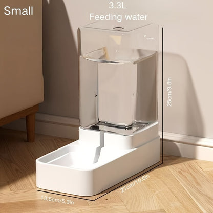 Alimentador Automático + Bebedero Para Perros y Gatos — Sin Pilas, Rellenado Fácil