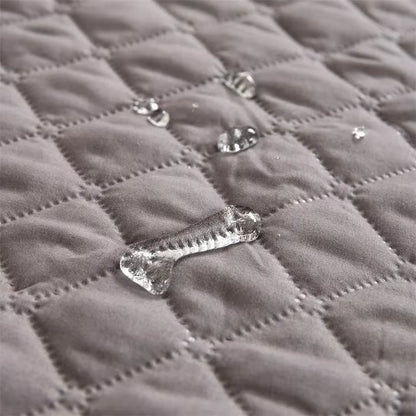 Funda/Cama Impermeable para Mascotas con Cojín de Cuello — Protector de Sofá Lavable