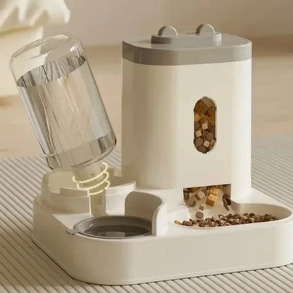 Comedero Automático para Perros y Gatos con Fuente de Agua – Gran Capacidad, Dispensador de Comida y Agua para Mascotas 🐶🐱
