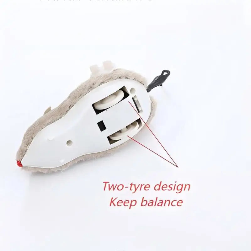 Interactive plush mouse for cats — realistic battery-free toy 🐭