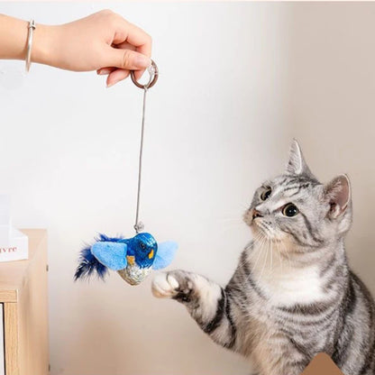 Interactive cat toy — Bird with sound and built-in catnip 🐦🌿