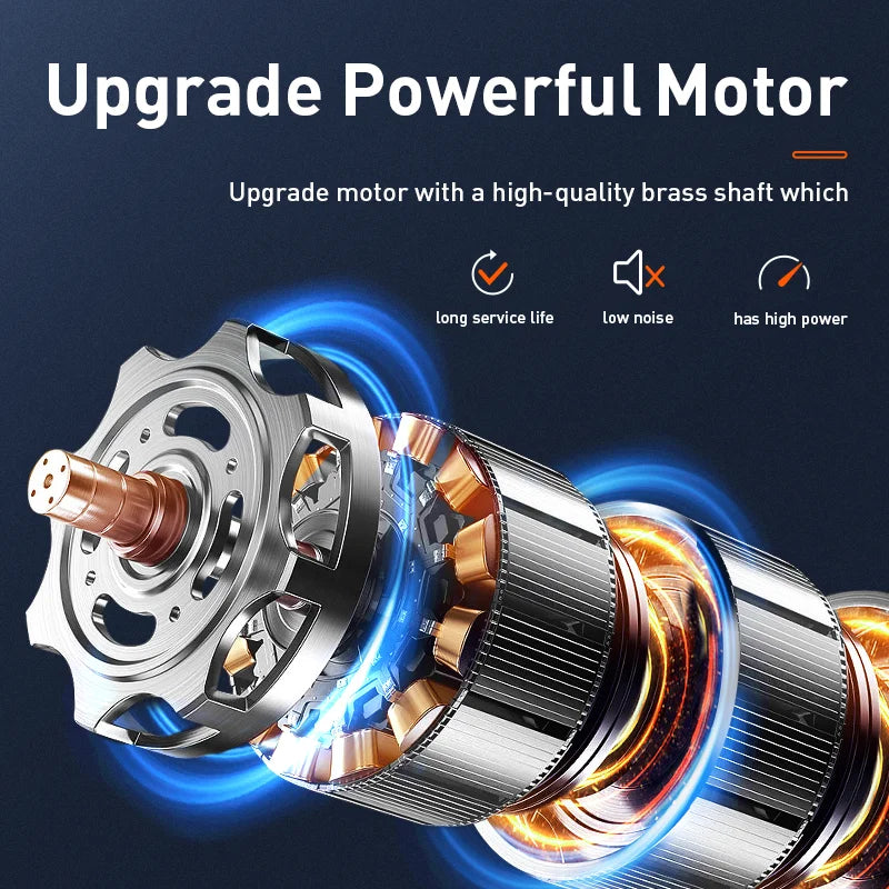 Motor potente mejorado del cortauñas eléctrico ROJECO P3 para mascotas. Motor con ruido ultrasilencioso, alta energía y larga vida útil.